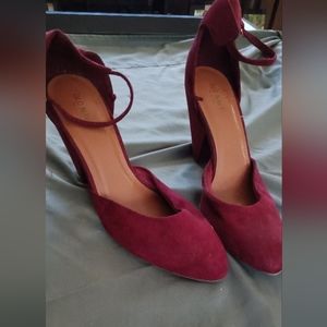 Bordeaux Block Heels